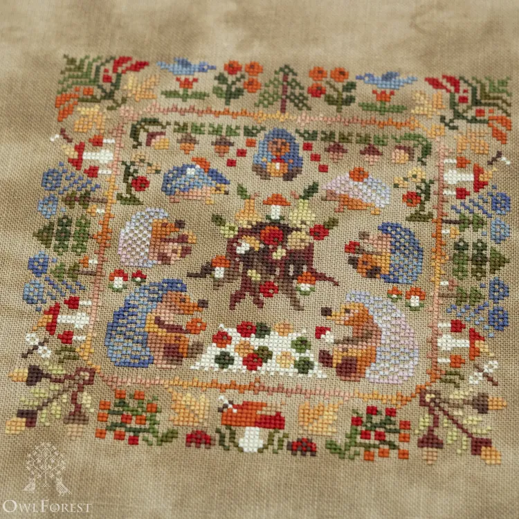 Электронная схема «Маленький лесной народец. Ёжики»