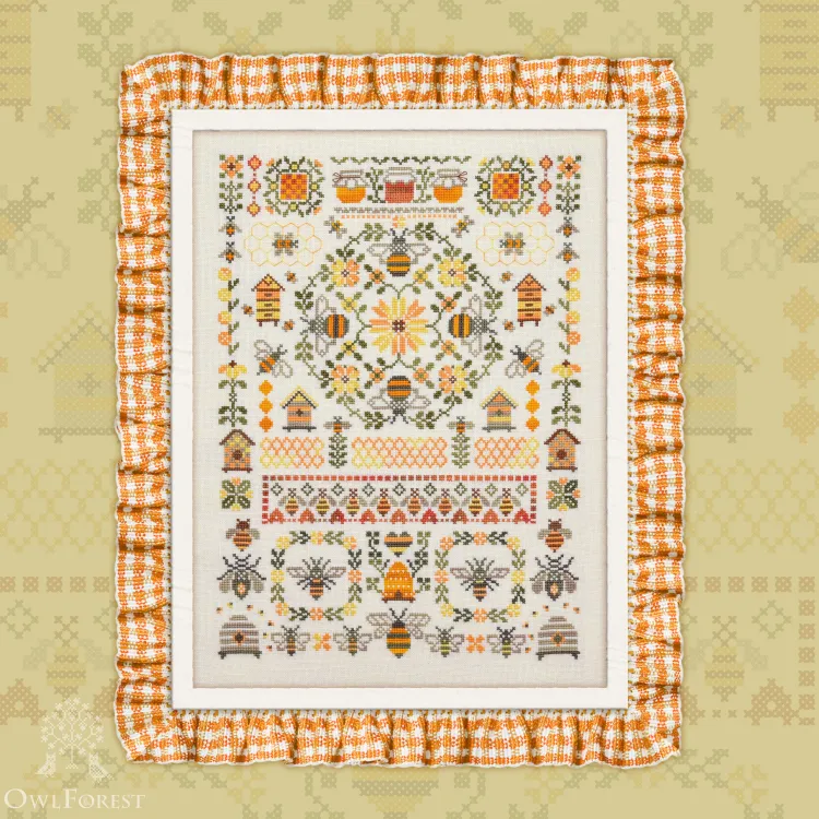 Схема для вышивания «Золотые пчёлы»