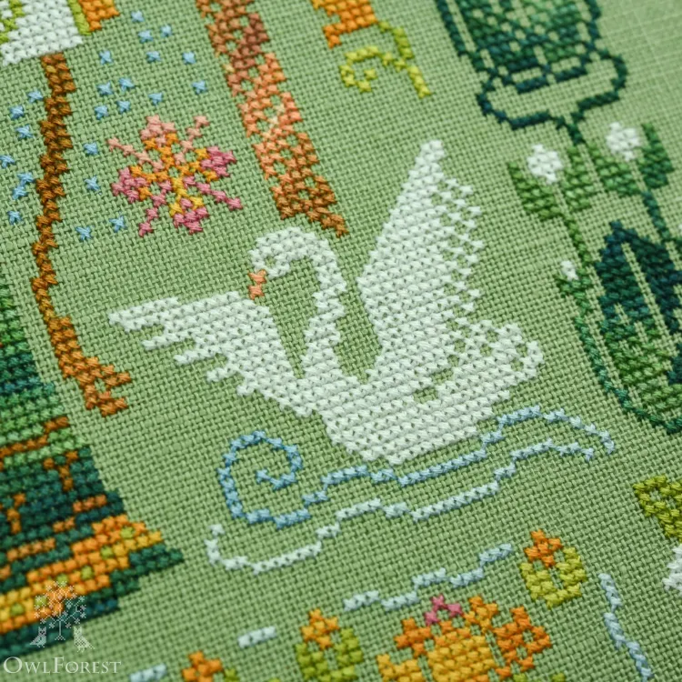 Схема для вышивания «Лягушки-царевны» 