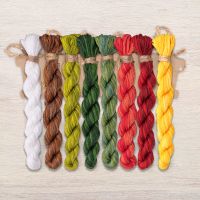 Набор ниток OwlForest для схемы «Сезон заготовок. Помидоры» (DMC)