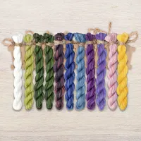 Набор ниток OwlForest для схемы «Цветочный шар» (ПНК)