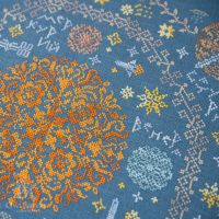 Схема для вышивания «Вокруг Солнца» c русскими надписями