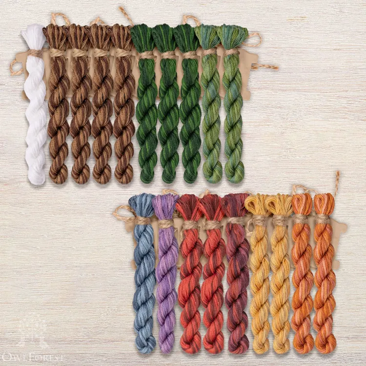 Набор ниток OwlForest для схемы «Стиль модерн» (DMC)