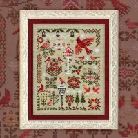 Схема для вышивания «Красные кардиналы»
