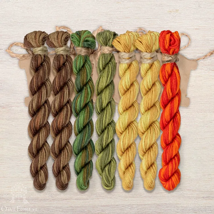 Набор ниток OwlForest для схемы «Стражи Красного замка» (ПНК)