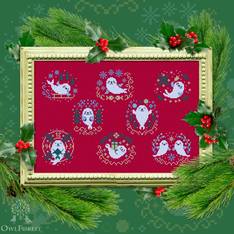 Электронная схема «Новогодние нерпята»