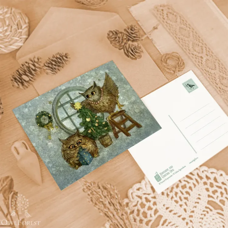 Набор открыток «Зимние каникулы»