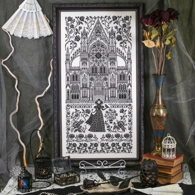 Схема для вышивания «Чёрные розы»