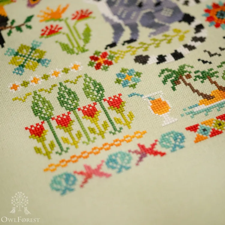 Схема для вышивания «Лемурия. Лемур»