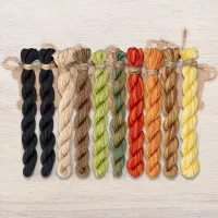 Набор ниток OwlForest для схемы «Тыквенная ночь» (ПНК)