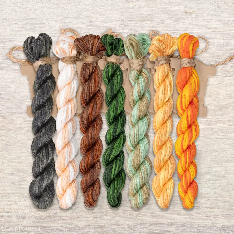 Набор ниток OwlForest для схемы «Тыковки» (ПНК)