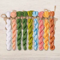 Набор ниток OwlForest для схемы «Лягушки-царевны» (DMC)