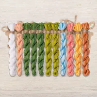 Набор ниток OwlForest для схемы «Лягушки-царевны» (DMC)