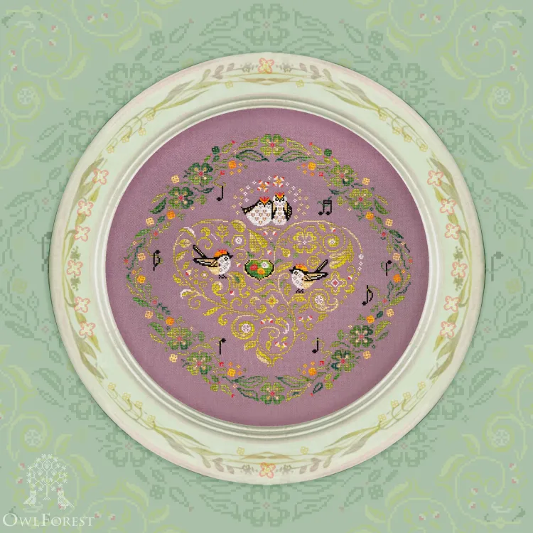 Схема для вышивания «Песни королька» 