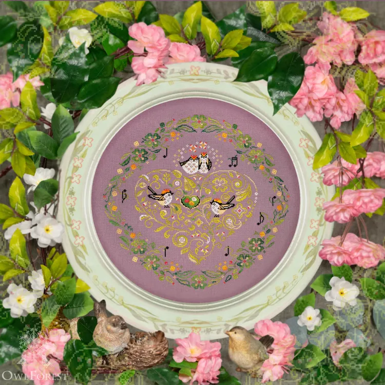 Схема для вышивания «Песни королька» 