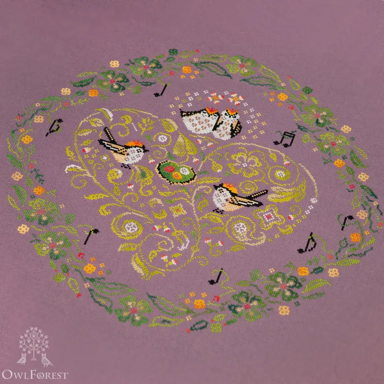 Схема для вышивания «Песни королька» 