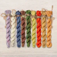 Набор ниток OwlForest для схемы «Маленький лесной народец. Ёжики» (ПНК)