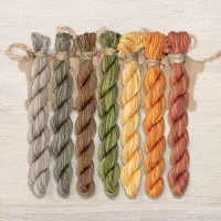 Набор ниток OwlForest для схемы «Золотые пчёлы» (ПНК)