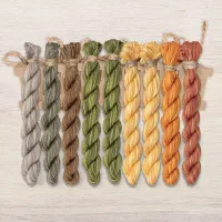 Набор ниток OwlForest для схемы «Золотые пчёлы» (ПНК)