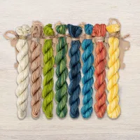 Набор ниток OwlForest для схемы «Зимородки» (ПНК)