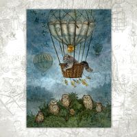 Открытка «Полёт на воздушном шаре»