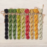 Набор ниток OwlForest для схемы «Песни королька» (DMC)