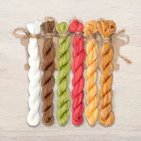 Набор ниток OwlForest для схемы «Пасхальное утро» (ПНК)