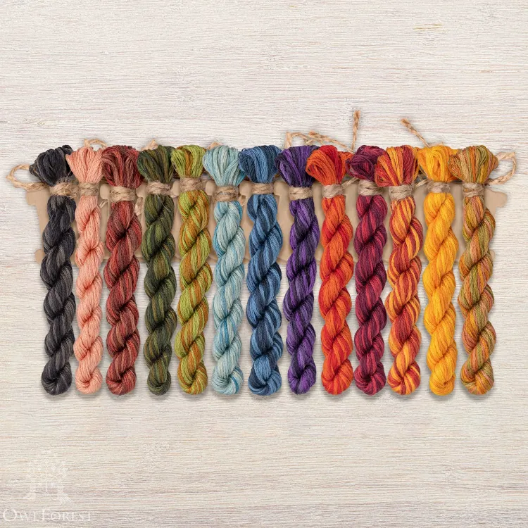 Набор ниток OwlForest для схемы «Сказки Бабы-Яги» (DMC)