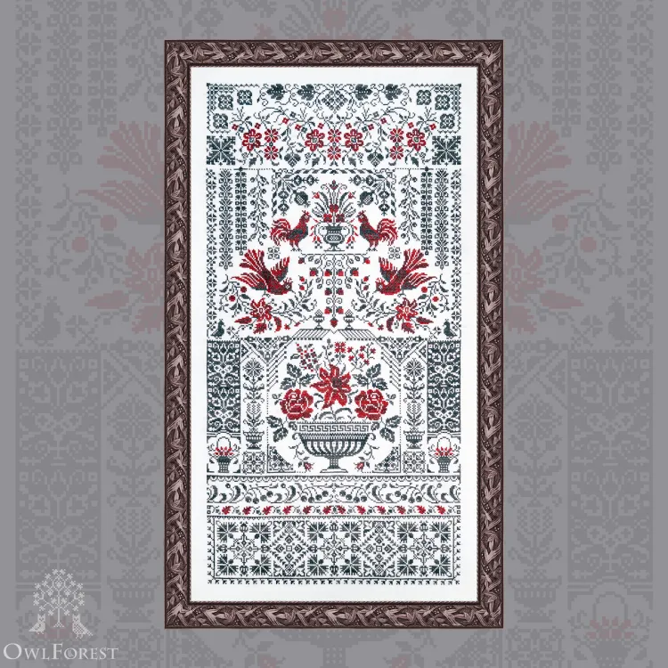 Схема для вышивания «Красное и чёрное»