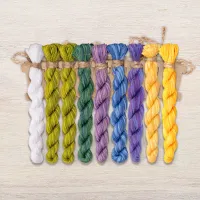 Базовый комплект ниток для схемы «Крокусы»  (DMC)