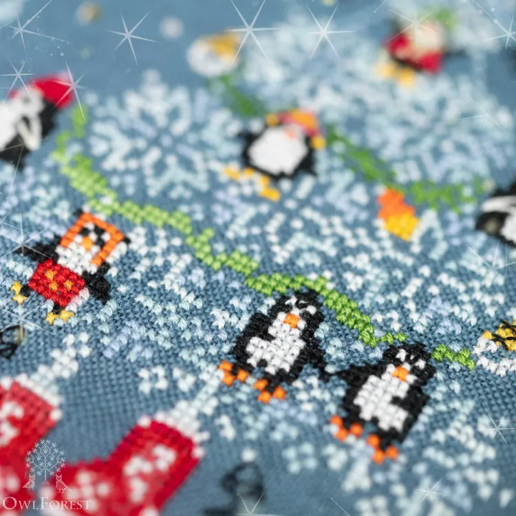 Бесплатная схема для вышивания «Вечеринка на Южном полюсе»