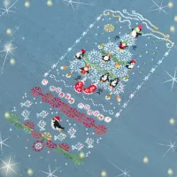 Бесплатная схема для вышивания «Вечеринка на Южном полюсе»