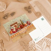 Открытка «Полочка с вареньем»