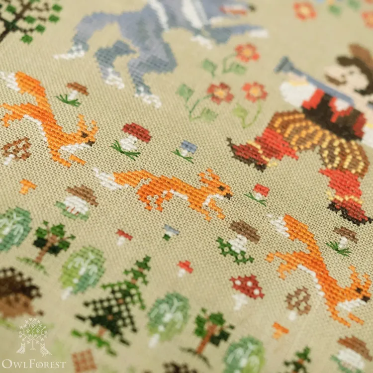 Схема для вышивания «Красная шапочка» 