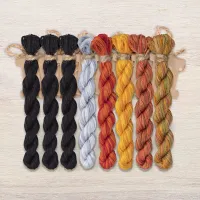 Набор ниток OwlForest для схемы «Лунный кот» (DMC)