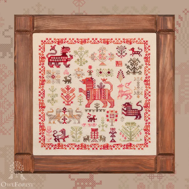 Схема для вышивания «Дивный барс»