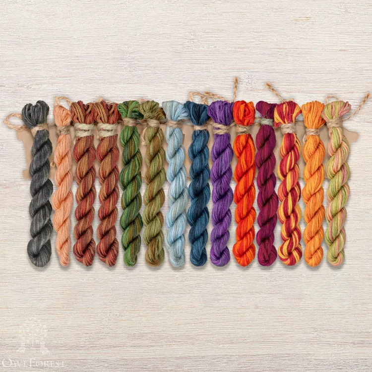 Набор ниток OwlForest для схемы «Сказки Бабы-Яги» (ПНК)