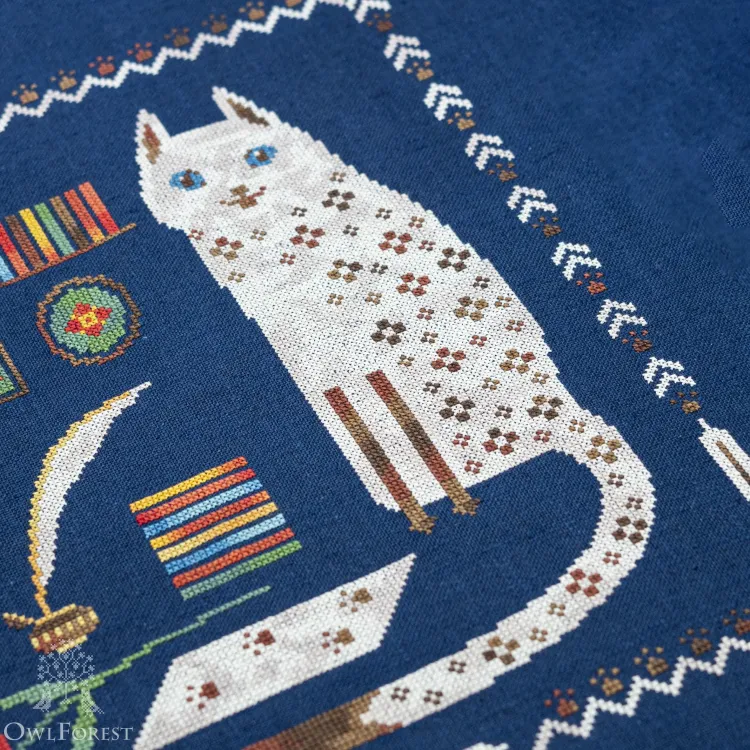 Схема для вышивания «Кот и поэзия»