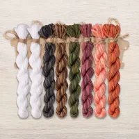 Набор ниток OwlForest для схемы «Ягодные тигры» (DMC)