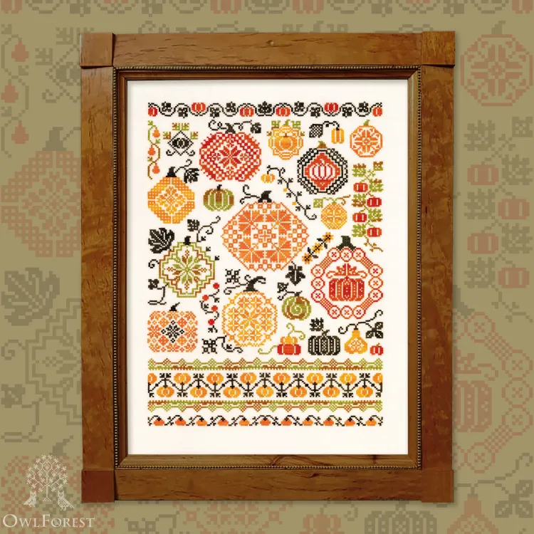 Схема для вышивания «Тыквенный квакер»