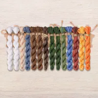 Набор ниток OwlForest для схемы «Красная шапочка» (DMC)