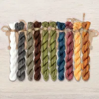 Набор ниток OwlForest для схемы «Синички» (ПНК)