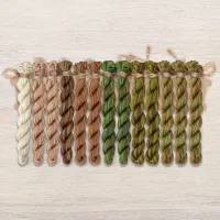 Набор ниток OwlForest для схемы «Лесной орех» (ПНК)