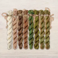 Набор ниток OwlForest для схемы «Лесной орех» (ПНК)