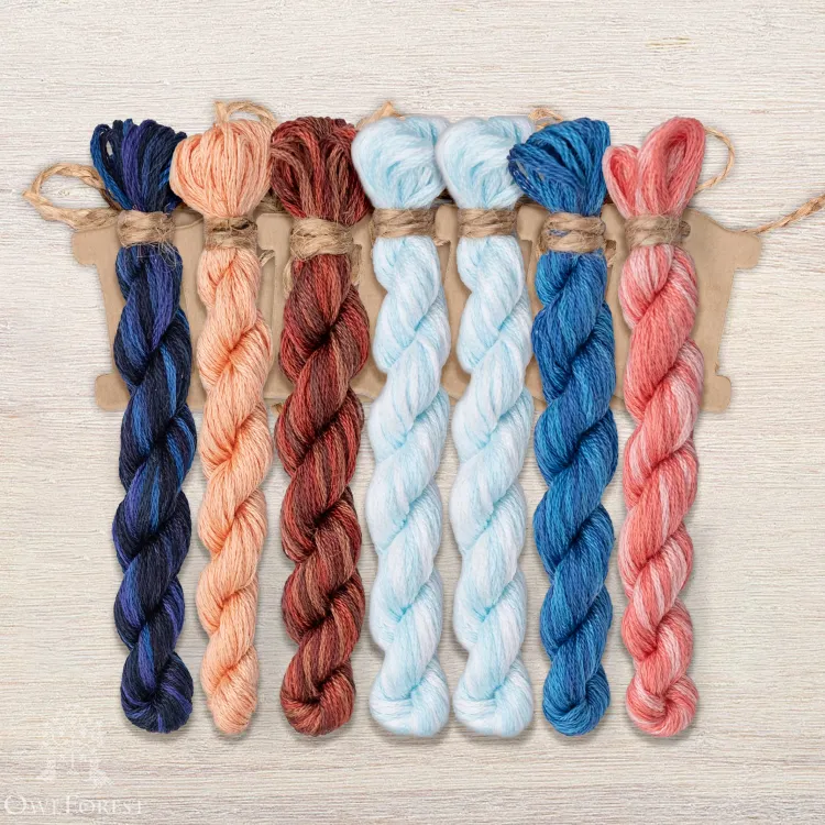 Набор ниток OwlForest для схемы «Фея будуарная» (DMC)