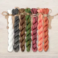 Набор ниток OwlForest для схемы «Ягодные тигры» (ПНК им. Кирова)