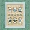 Бесплатная схема для вышивания «Медвежий Новый год. Белые медведи»