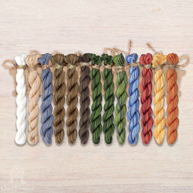 Набор ниток OwlForest для схемы «Красная шапочка» (ПНК)