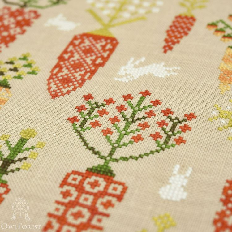 Схема для вышивания «Морковный лес»
