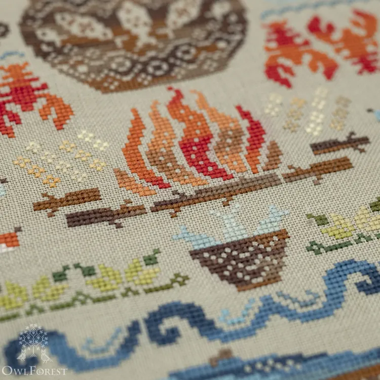 Схема для вышивания «Уха»